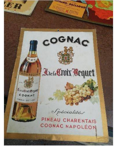 PUBLICITÉ CARTON COGNAC 