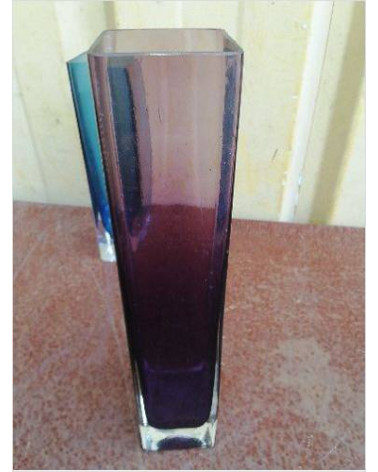 VASE VERRE ROSE 