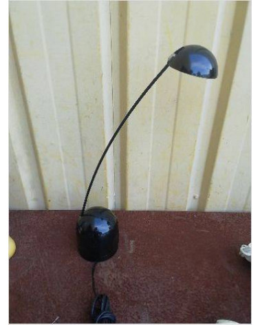 LAMPE ANNÉES 80 NOIRE 