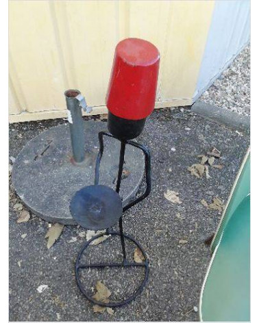 BOUGEOIR ANNÉES 50 METAL GM