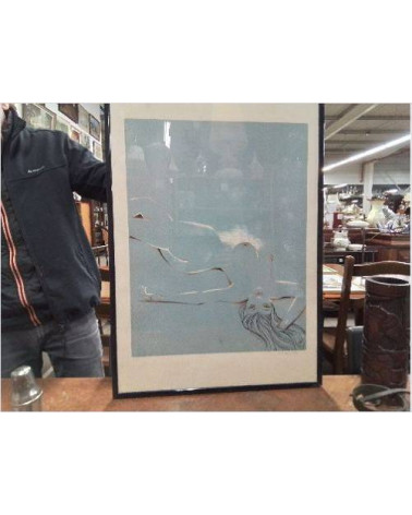 LITHO M R CHASSARD EPREUVE D’ARTISTE FEMME NUE