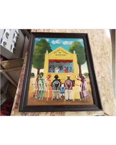 PEINTURE GRAND THEATRE DE GUIGNOL JEAN LUC DANEL