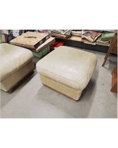 POUF CUIR 