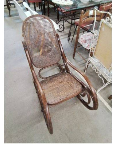 ROCKING CHAIR BOIS COURBE ESPRIT THONET