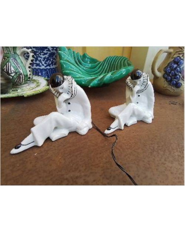 PAIRE DE LAMPE VEILLEUSE PIERROT
