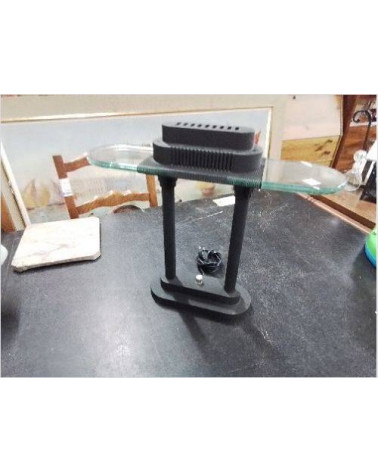LAMPE DE BUREAU DOUBLE COLONNES DESIGN ROBERT SONNEMAN