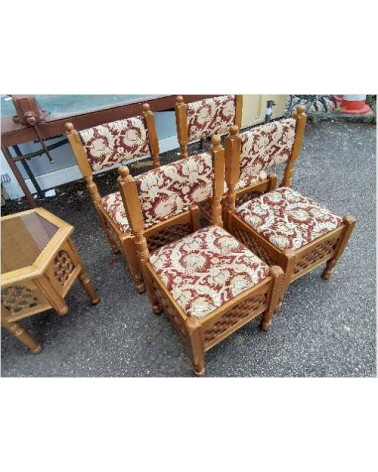 LOT DEV4 CHAISES ORIENTAL 