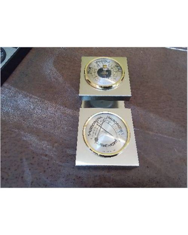 BAROMÈTRE THERMOMÈTRE ANN70 METAL 