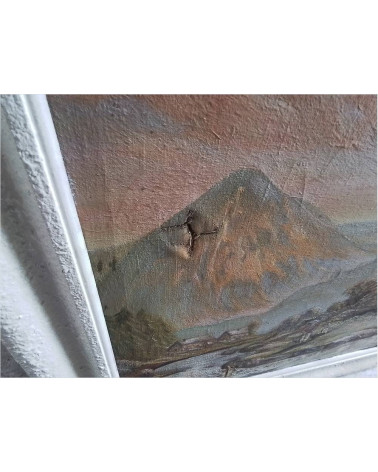 PEINTURE CHALET EN MONTAGNE ACCIDENT 