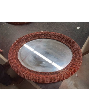MIROIR OVAL OSIER 