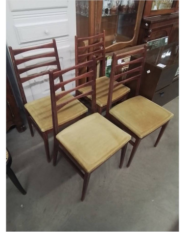 LOT DE 4 CHAISES VINTAGE 