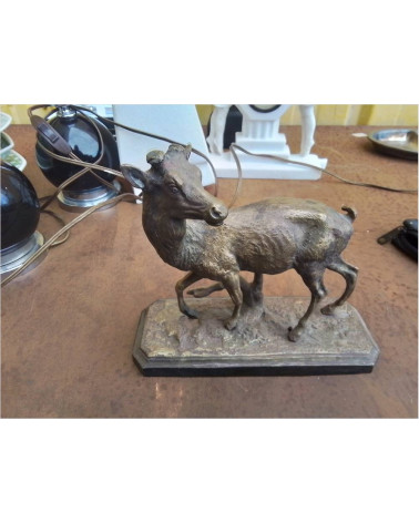 STATUE CHEVREUIL BRONZE 