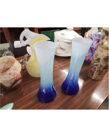 PAIRE DE VASES BLEUS