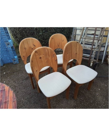 LOT DE 4 CHAISES DANOISE PIN GLOSTRUP