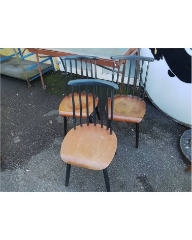 LOT DE 3 CHAISES TAPIOVARA DS L\'ETAT