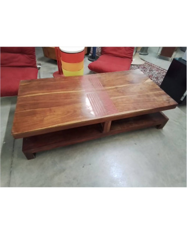TABLE BASSE RECTANGULAIRE BOIS EXOTIQUE 