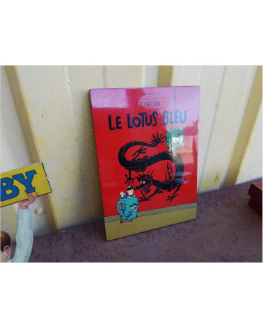 PANNEAU LAQUE LE LOTUS BLEU 