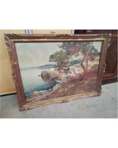 PEINTURE BORD DE MER CAP D’ANTIBES FERNAND DESAIRE 1885/1958