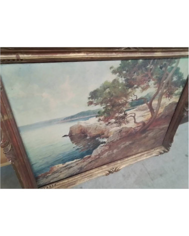 PEINTURE BORD DE MER CAP D’ANTIBES FERNAND DESAIRE 1885/1958