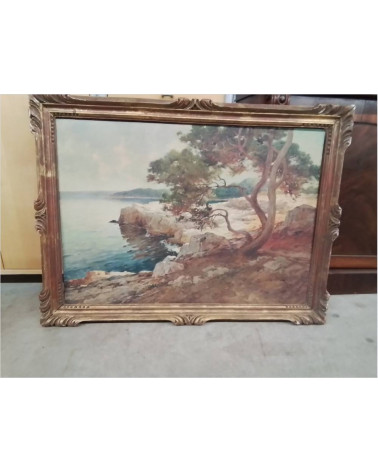 PEINTURE BORD DE MER CAP D’ANTIBES FERNAND DESAIRE 1885/1958