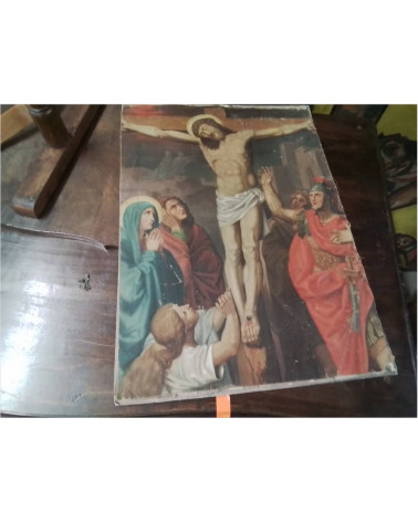 PEINTURE PM CHRIST SUR LA CROIX