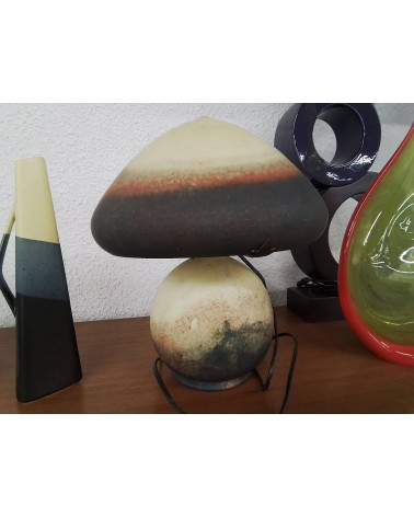LAMPE CHAMPIGNON PATE DE VERRE VIANNE
