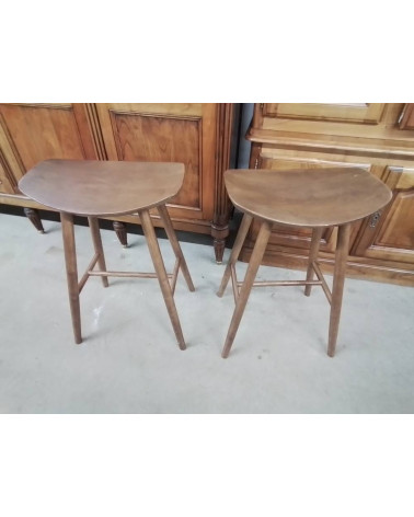 PAIRE DE TABOURETS DESIGN 