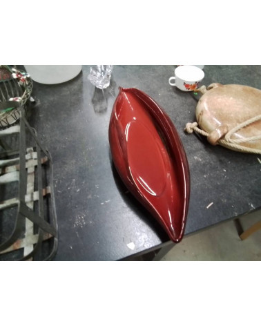COUPE CÉRAMIQUE ROUGE VINTAGE ST CLEMENT 
