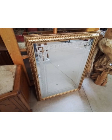 MIROIR  ENCADREMENT DORE 