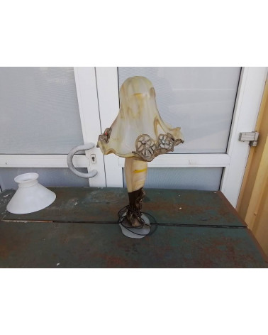 LAMPE MODERNE PATE DE VERRE 
