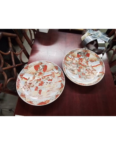 PAIRE DE PLATS SATSUMA 1 RECOLLE