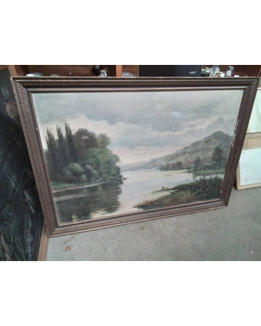 PEINTURE ANCIENNE SIGNE MARKS 1924 