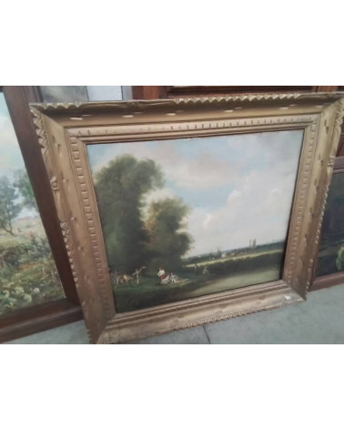 PEINTURE PIQUE NIQUE AU BORD DE L’EAU 