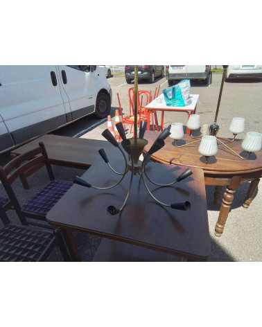 LUSTRE VINTAGE 12 LUMIERES 