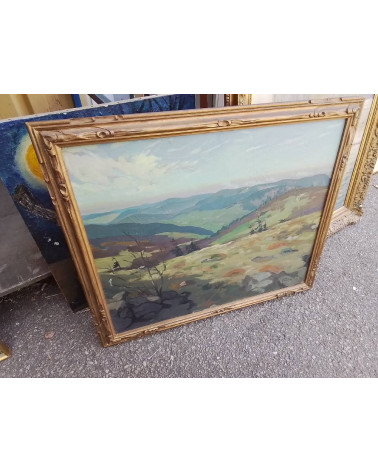 PEINTURE HENRI MARCHAL CIMES DES VOSGES 