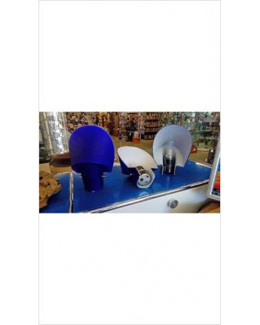 LOT DE 3 APPLIQUES OPALINE BLEUES