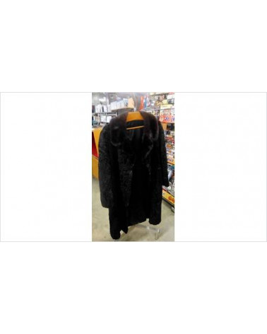 MANTEAU ASTRAKAN COL FOYRRURE