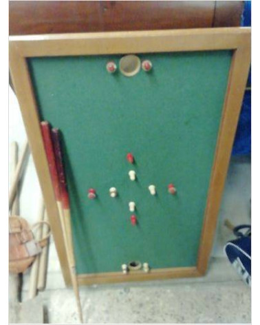 BILLARD RUSSE DE TABLE + BOULES + 2 QUEUES 