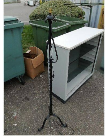 LAMPADAIRE FER FORGÉ 