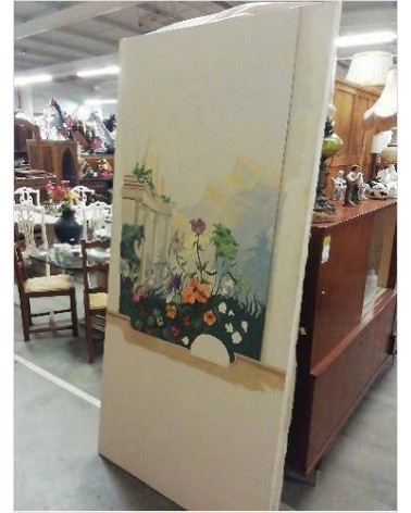 PEINTURE TROMPE L\'ŒIL FLEURS 