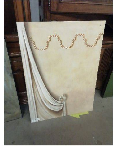 PEINTURE TROMPE L\'ŒIL DRAP 