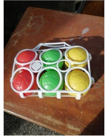 JEU DE BOULES PLASTIQUE VINTAGE 