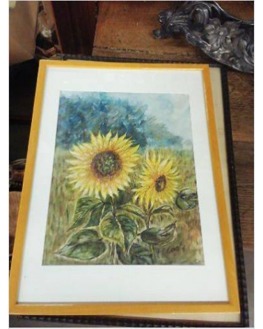 AQUARELLE TOURNESOLS 