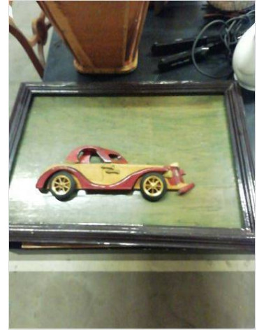 CADRE VOITURE RELIEF BOIS 