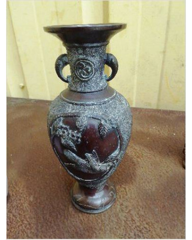 VASE BRONZE ASIE 