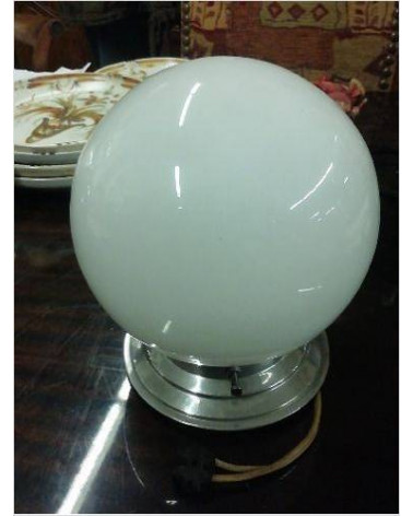 PLAFONNIER OPALINE BLANCHE 